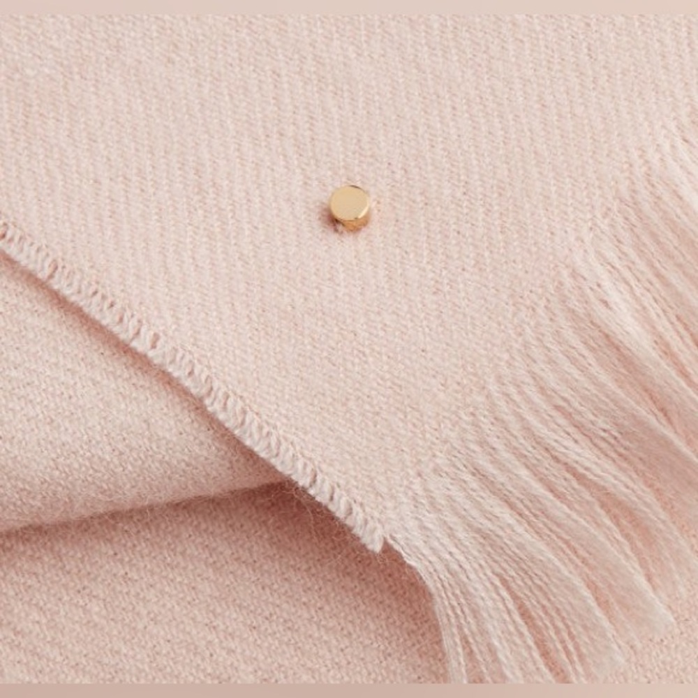 Cuyana Baby Alpaca Scarf in Blush Pink